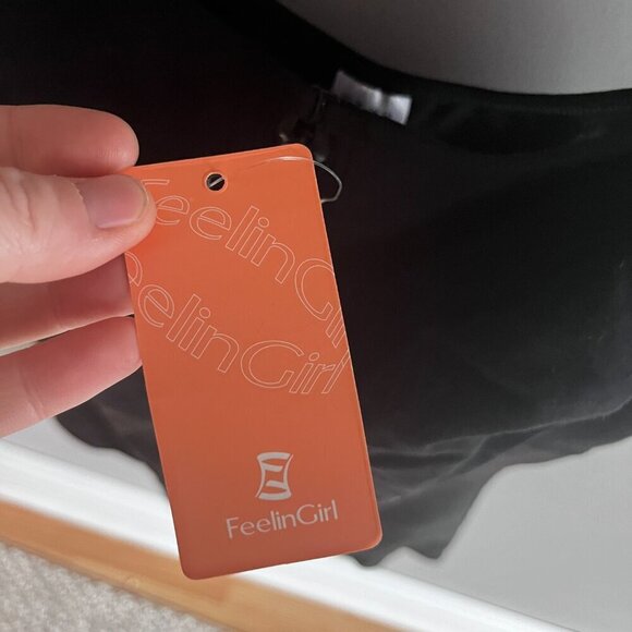 Women’s Plus Size Bodysuit Shapewear Black Size XXL Zip Front NWT Feeling Girl - Picture 6 of 10